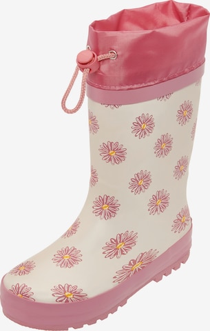 PLAYSHOES - Bota de borracha 'Margariten' em rosa: frente