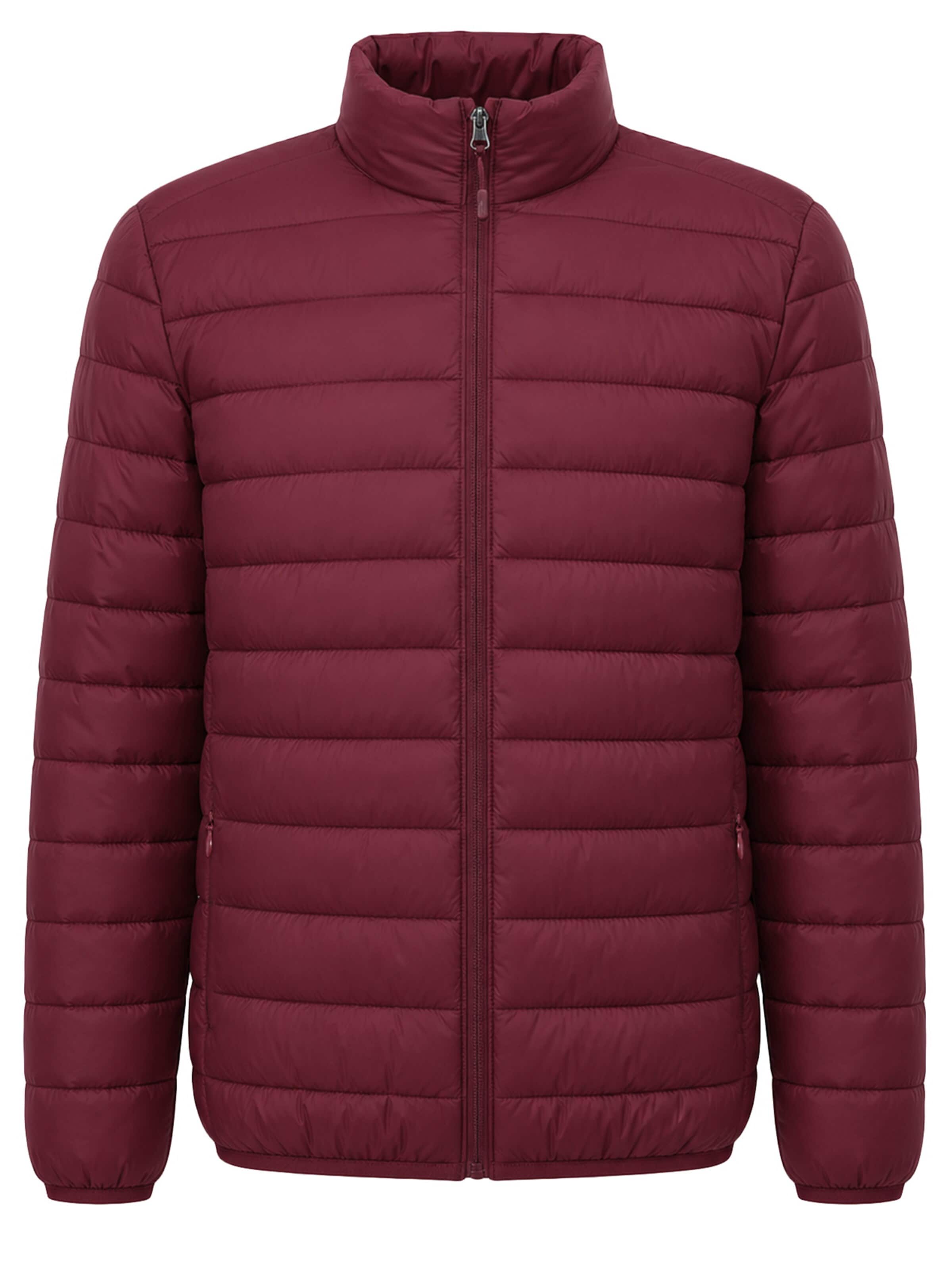 ALLTHEMEN Winter Jacket 'Stichwerk' in Red: front
