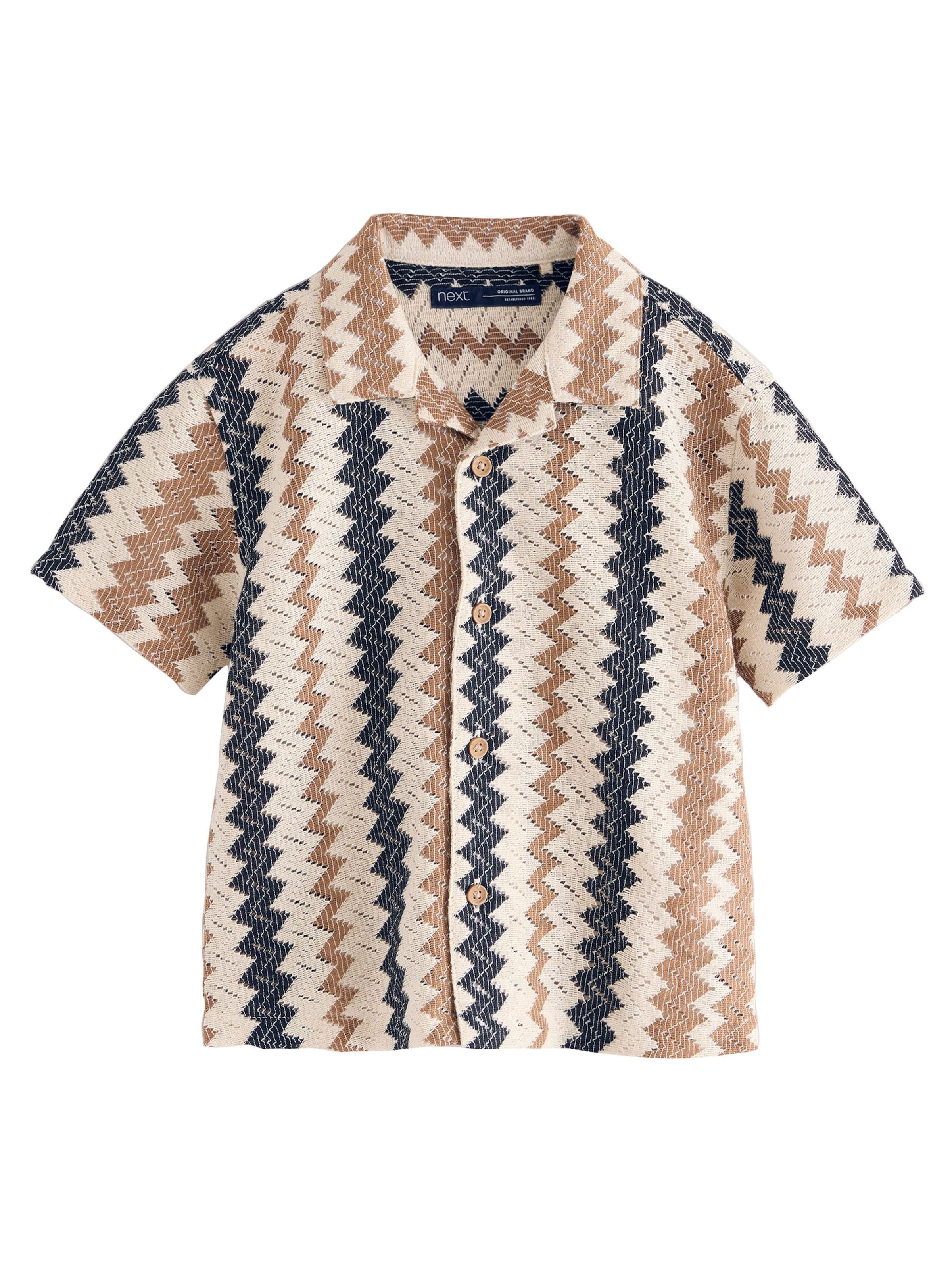 Next Rovný strih Košeľa - Béžová: predná strana