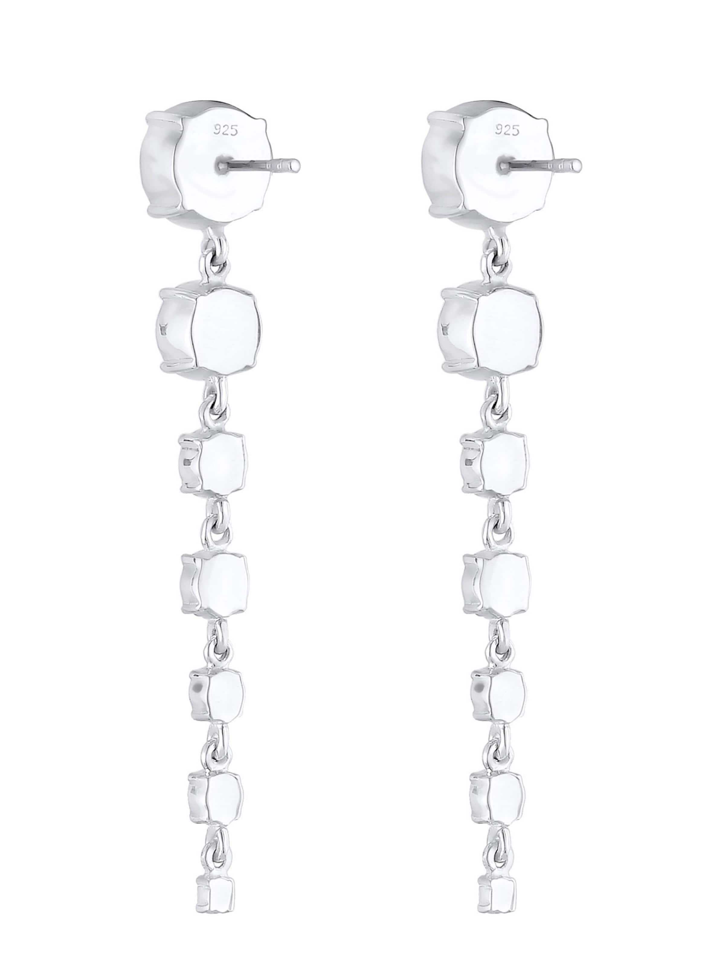 sudrabs ELLI PREMIUM Auskari 'Elegant'