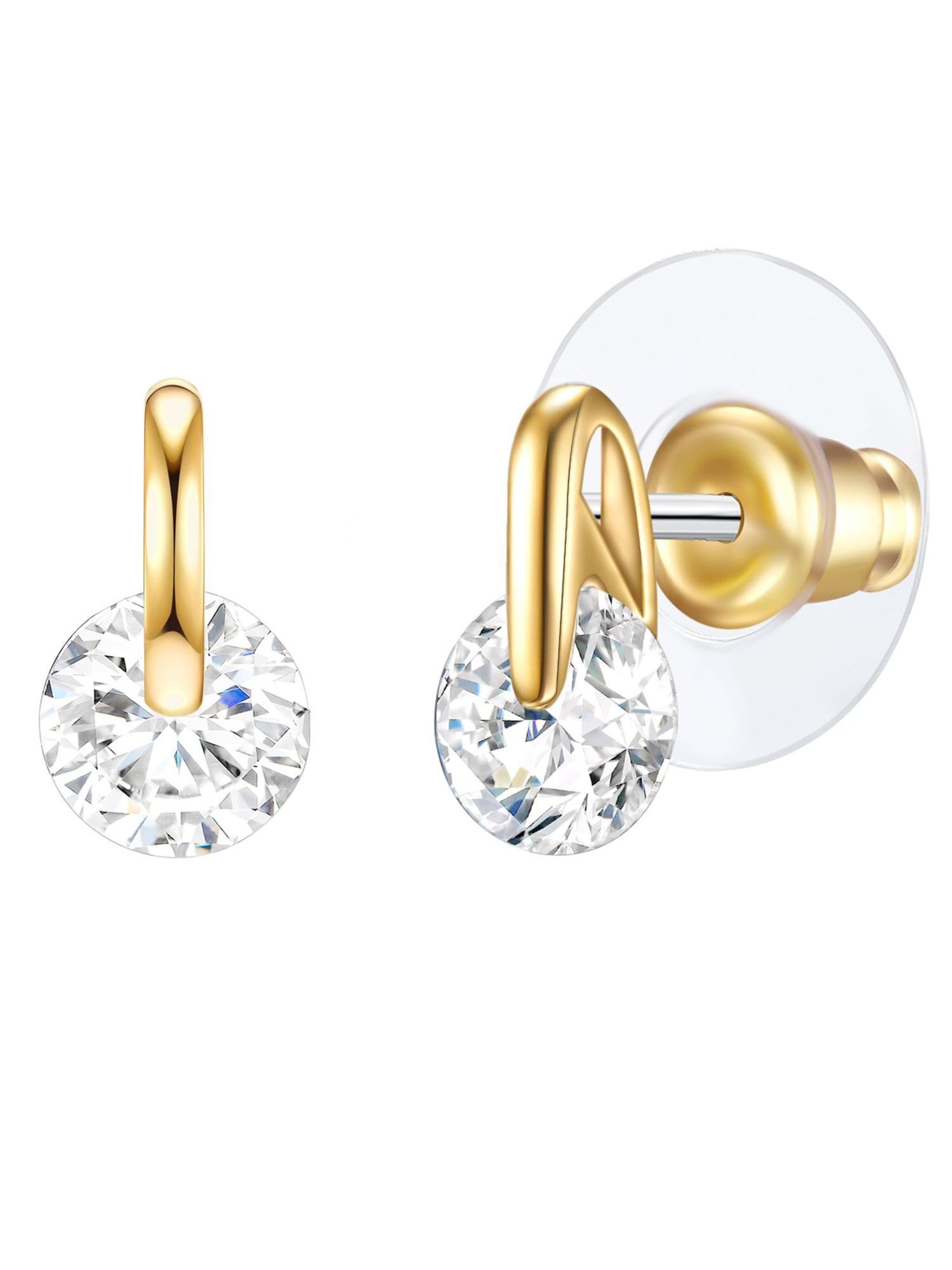 Boucles d'oreilles Lulu & Jane en or : devant