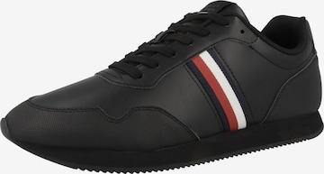 Baskets basses TOMMY HILFIGER en noir : devant