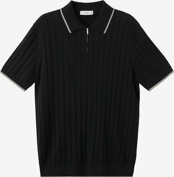 MANGO MAN Poloshirt 'Baluard in Schwarz: Vorderseite