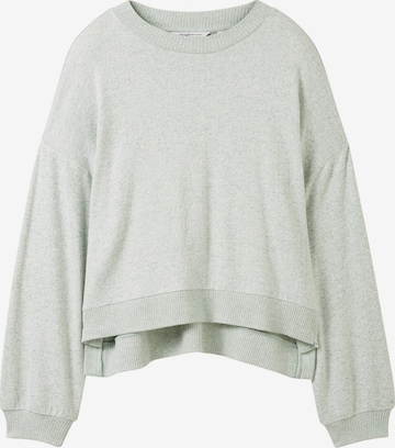 TOM TAILOR DENIM Sweater in Green: front