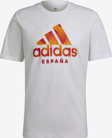 ADIDAS SPORTSWEAR Performance Shirt 'Spain Graphic' in White: front