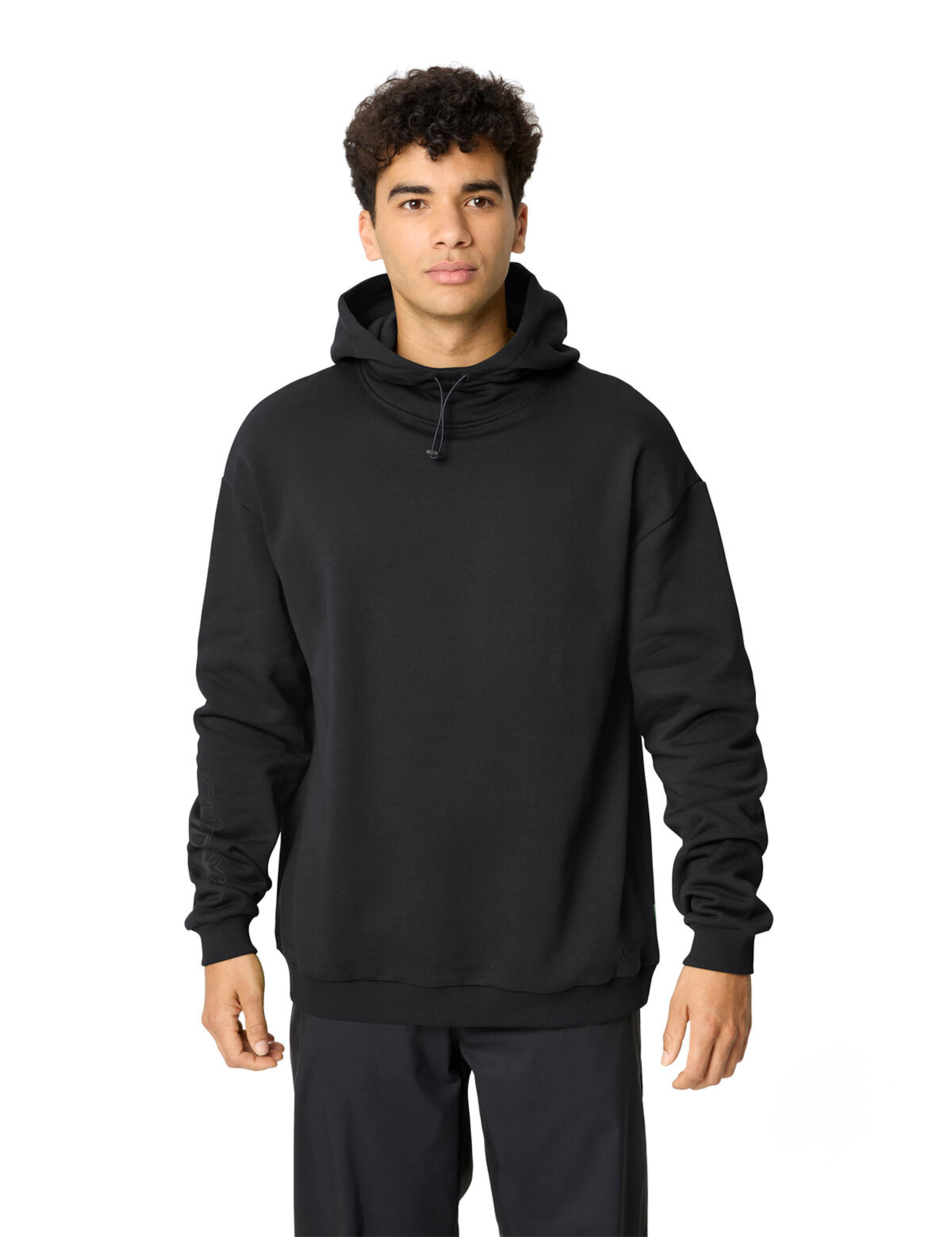 VAUDE Sports sweatshirt 'Mineo' in Black: front