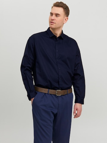 Jack & Jones Plus Comfort Fit Hemd 'Blacardiff' in Blau: predná strana