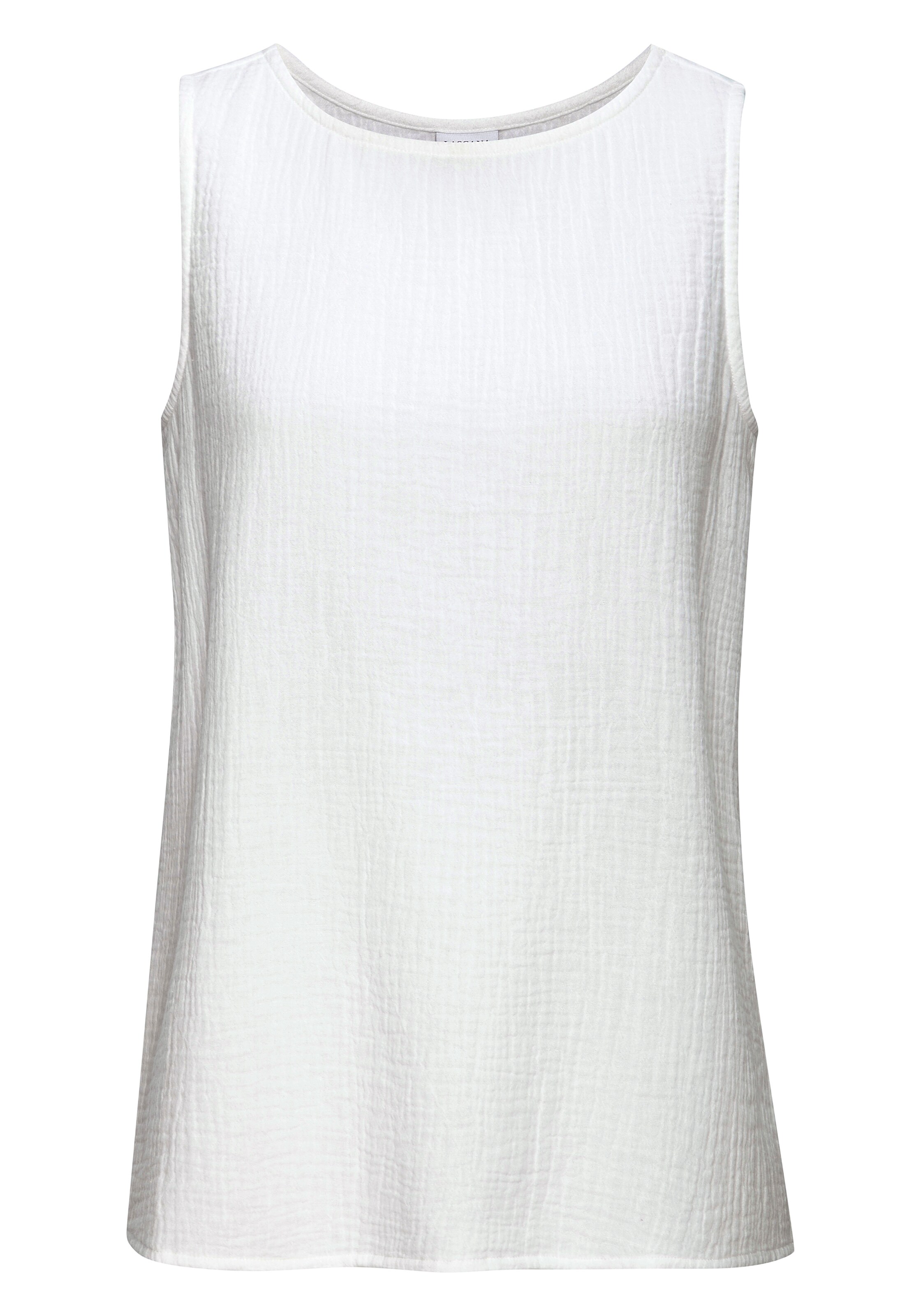 BEACH TIME Top in White: front