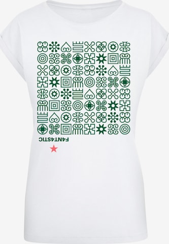 F4NT4STIC Shirt in Wit: voorkant