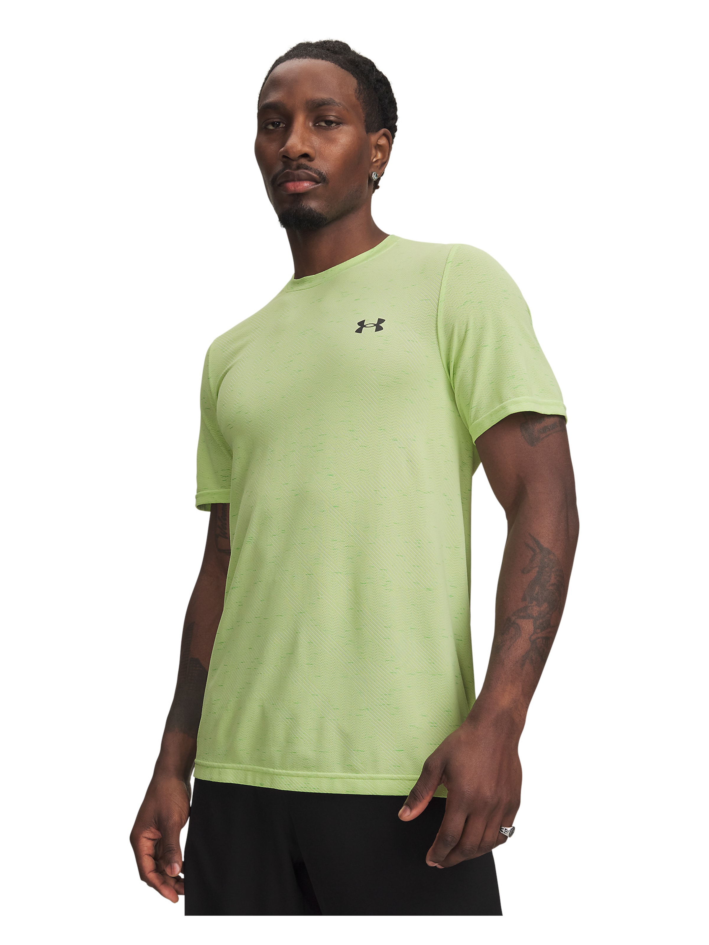 UNDER ARMOUR Functioneel shirt 'Vanish Seamless Novelty' in Groen: voorkant