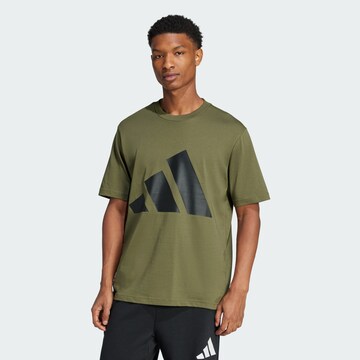 ADIDAS SPORTSWEAR Performance shirt 'Essentials' in Green: front