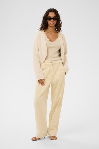 SOAKED IN LUXURY Cardigan 'SLNerea' i hvid