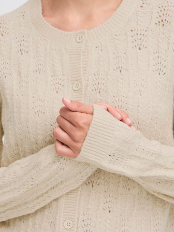Oxmo Gebreid vest 'Sinva ' in Beige