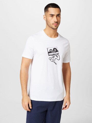 T-Shirt 'JAMES CASETTE' ARMEDANGELS en blanc : devant