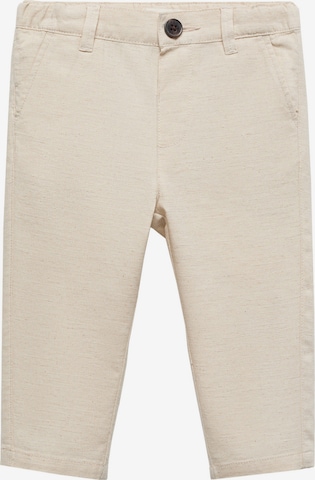 Regular Pantalon 'NICOB' MANGO KIDS en beige : devant