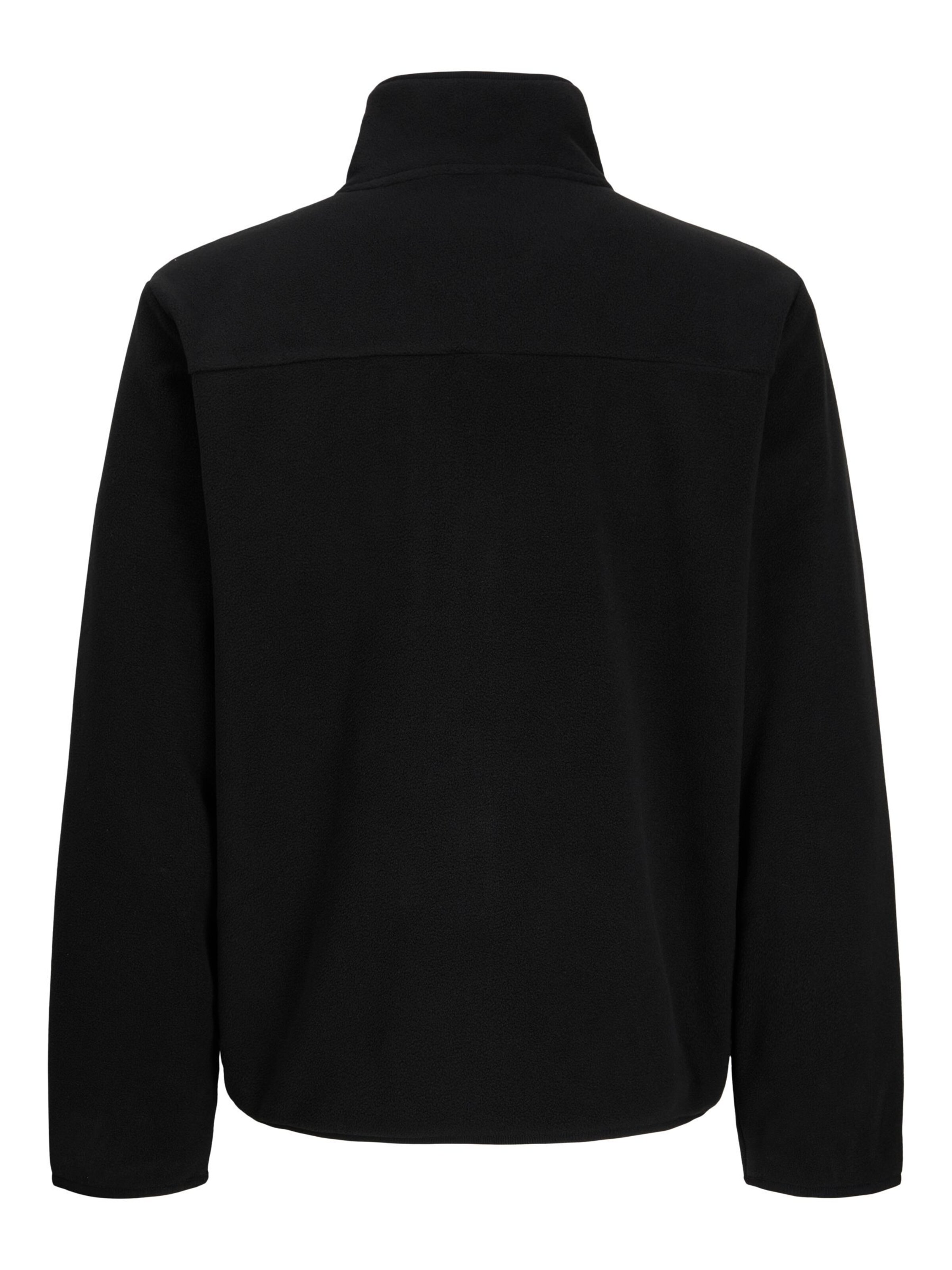 JACK & JONES Fleecejacke in Schwarz