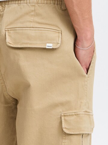 !Solid - Loosefit Pantalón cargo 'Nait Alann Elas' en marrón