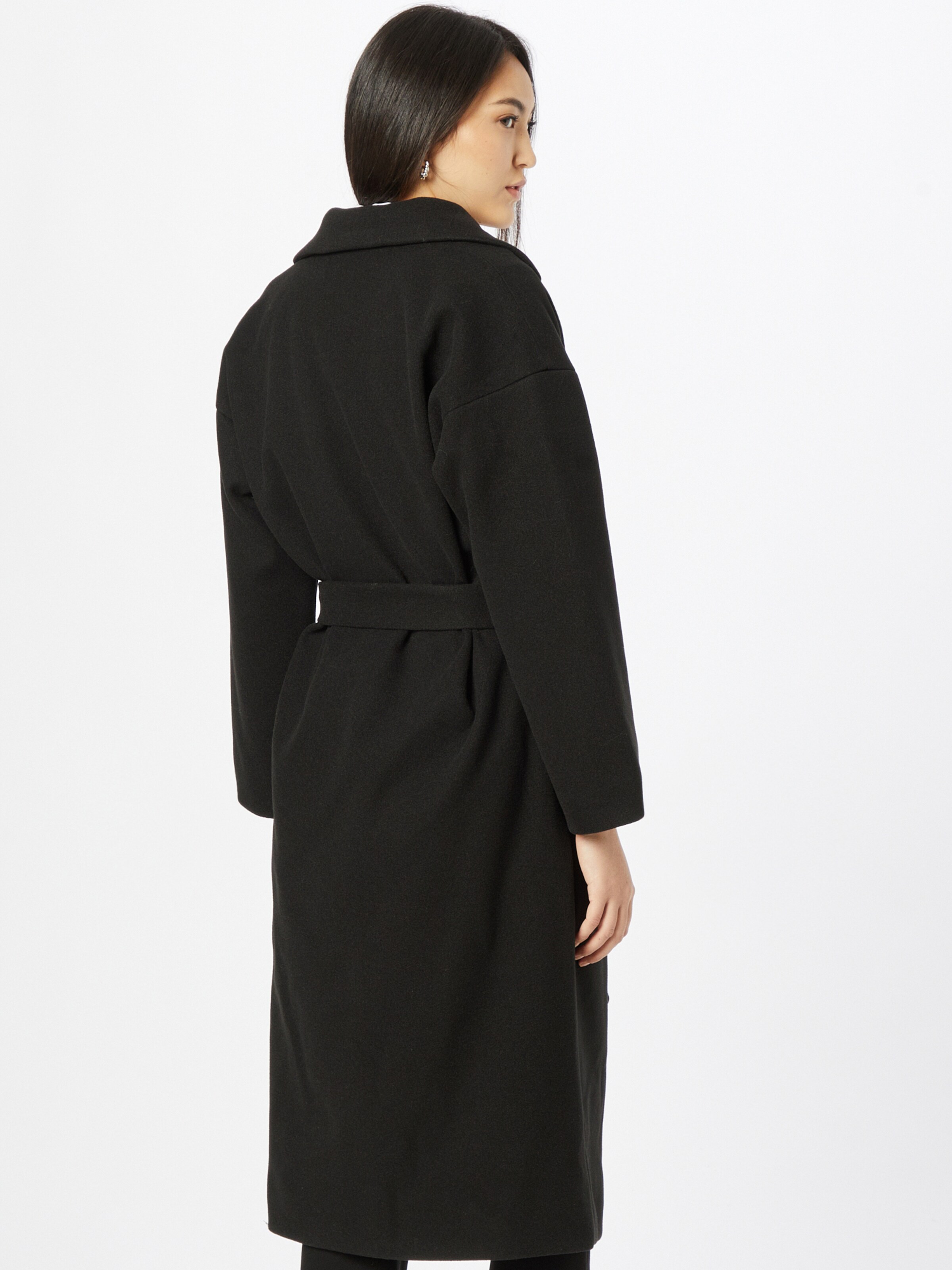 Frauen Große Größen ICHI Mantel 'JANNET' in Schwarz - NT75622 Frauen Große Größen ICHI Mantel 'JANNET' in Schwarz - NT75622