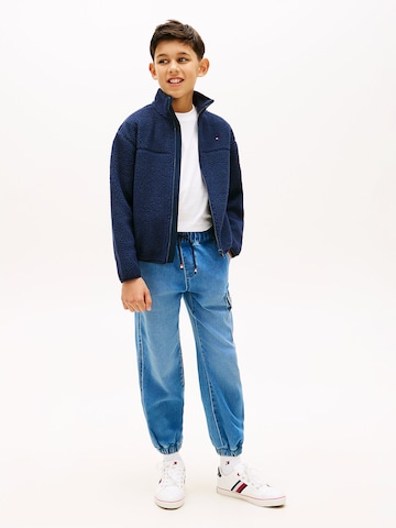 TOMMY HILFIGER Fleecejacke 'Essential' in Blau