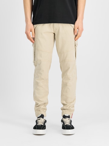 ALPHA INDUSTRIES Tapered Hose  'Combat' in Beige: Vorderseite