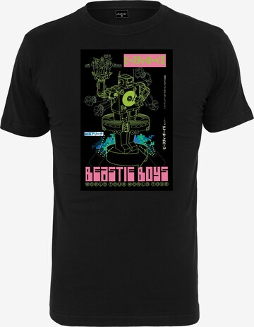 MT Men Shirt 'Beastie Boys Robot' in Zwart: voorkant