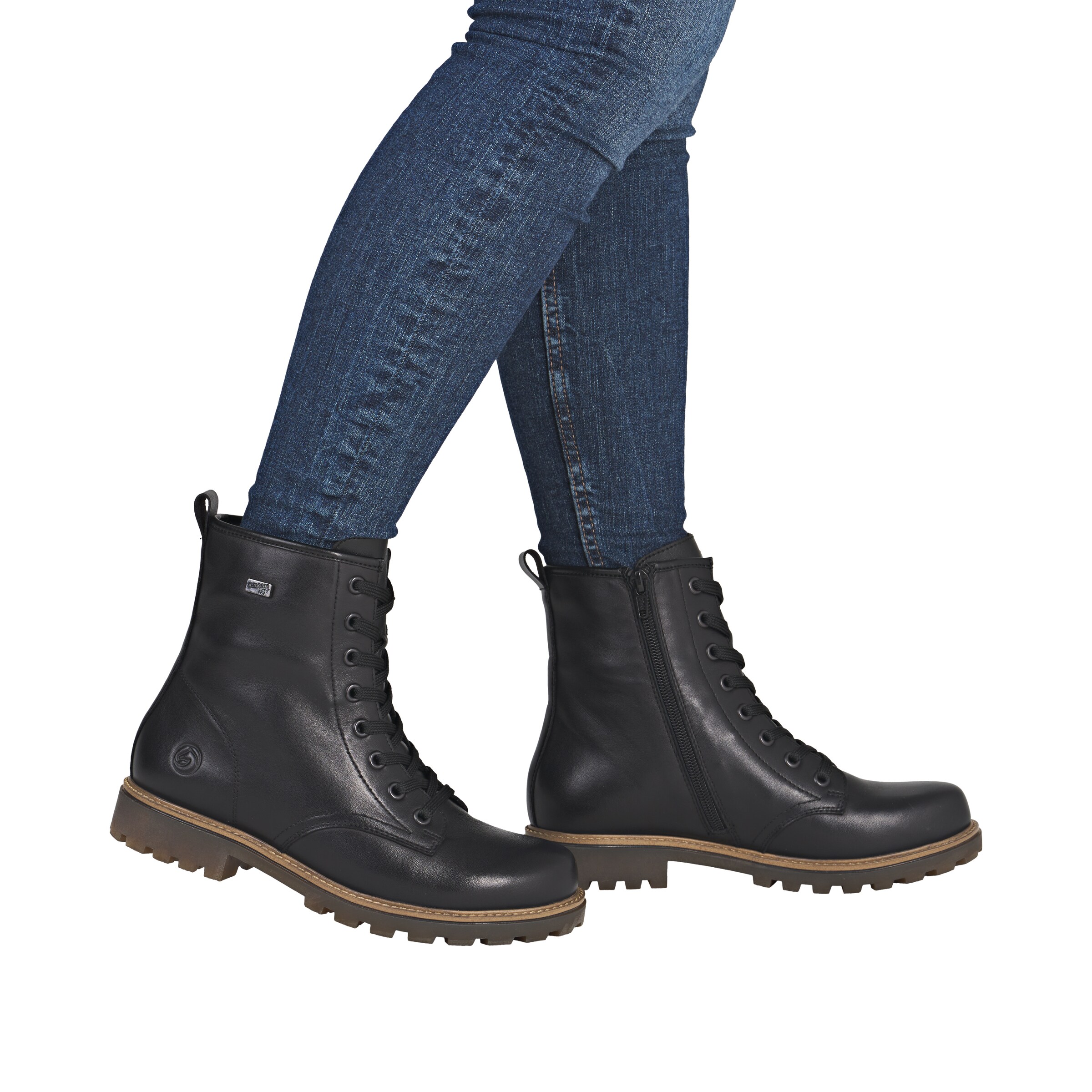 Bottines à lacets REMONTE en noir