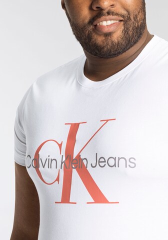 Calvin Klein Jeans Plus Shirt in Weiß