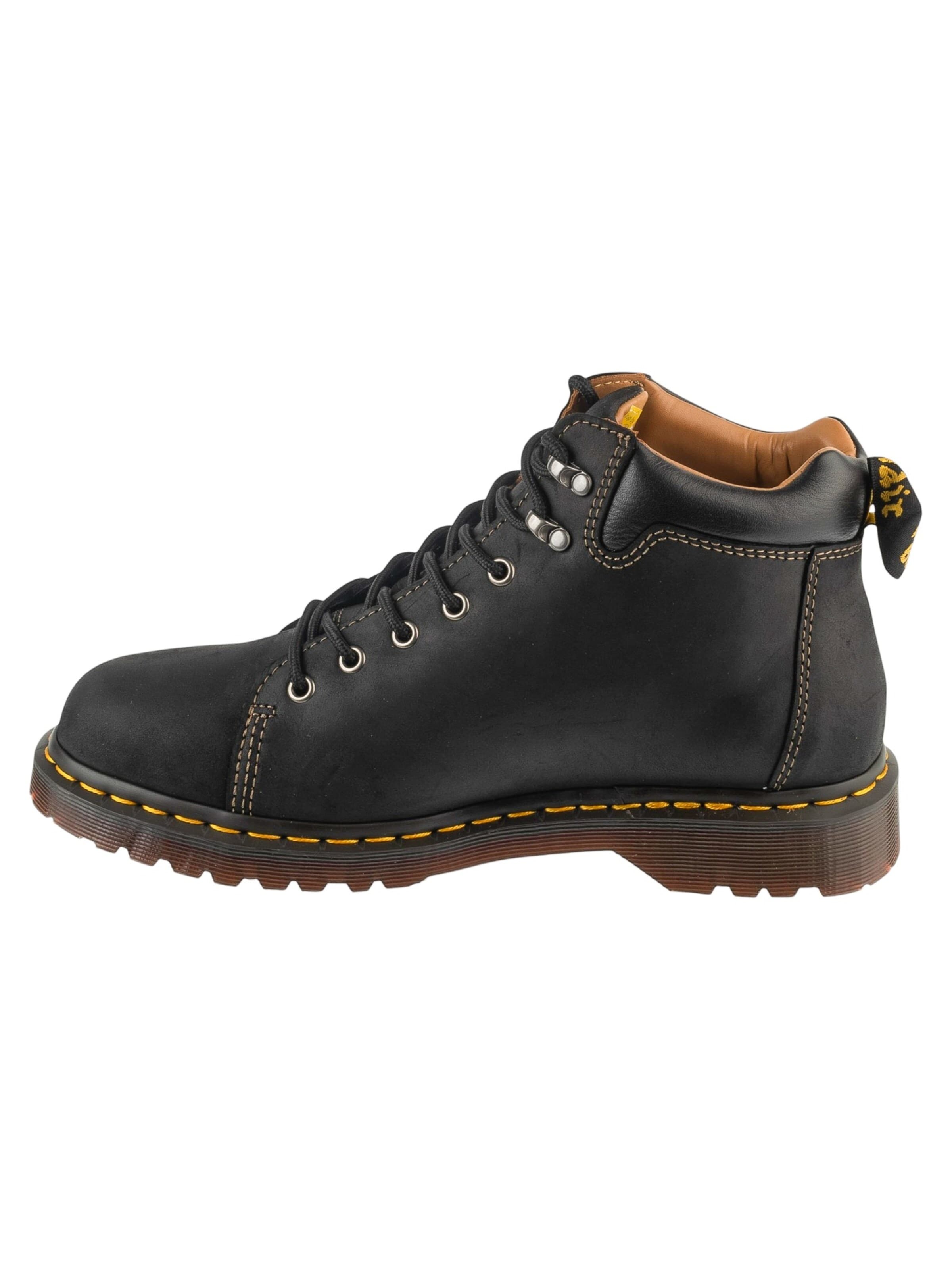 Dr. Martens Боти с връзки '939 Hiker' в черно: отпред