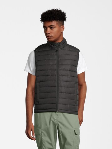 Gilet AÉROPOSTALE en noir : devant