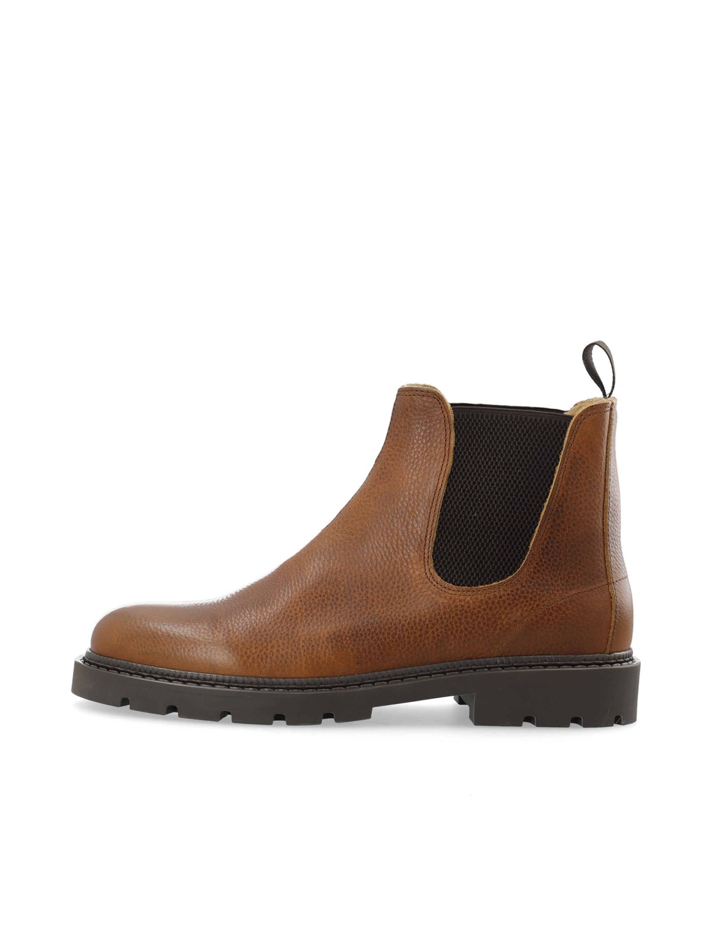 Chelsea Boots 'JEFF' Bianco en marron : devant