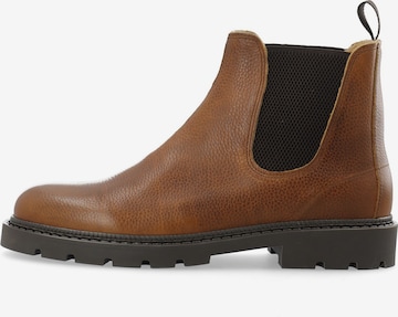Boots chelsea 'JEFF' di Bianco in marrone: frontale