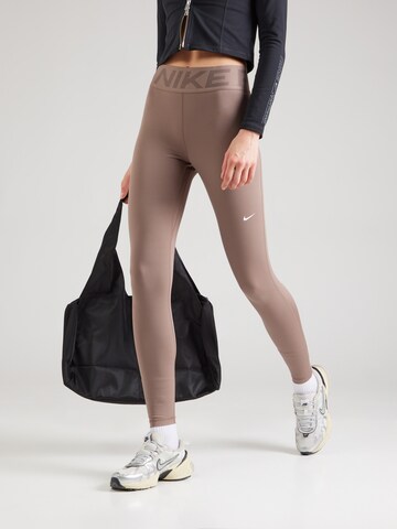 NIKE Kitsas Spordipüksid, värv pruun: eest vaates