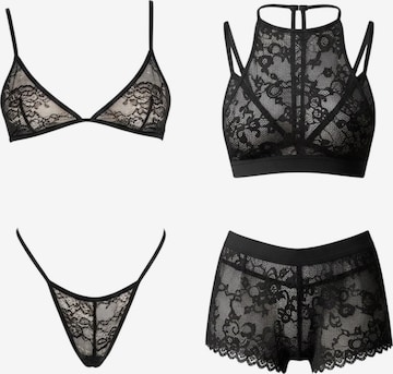 Ensemble de linge C&City en noir : devant