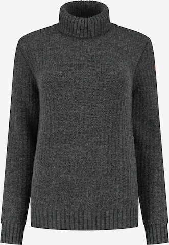 Pull-over 'Coll Boda ' Travelin en gris : devant