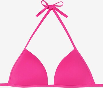 CALZEDONIA Triangle Bikini Top in Pink: front