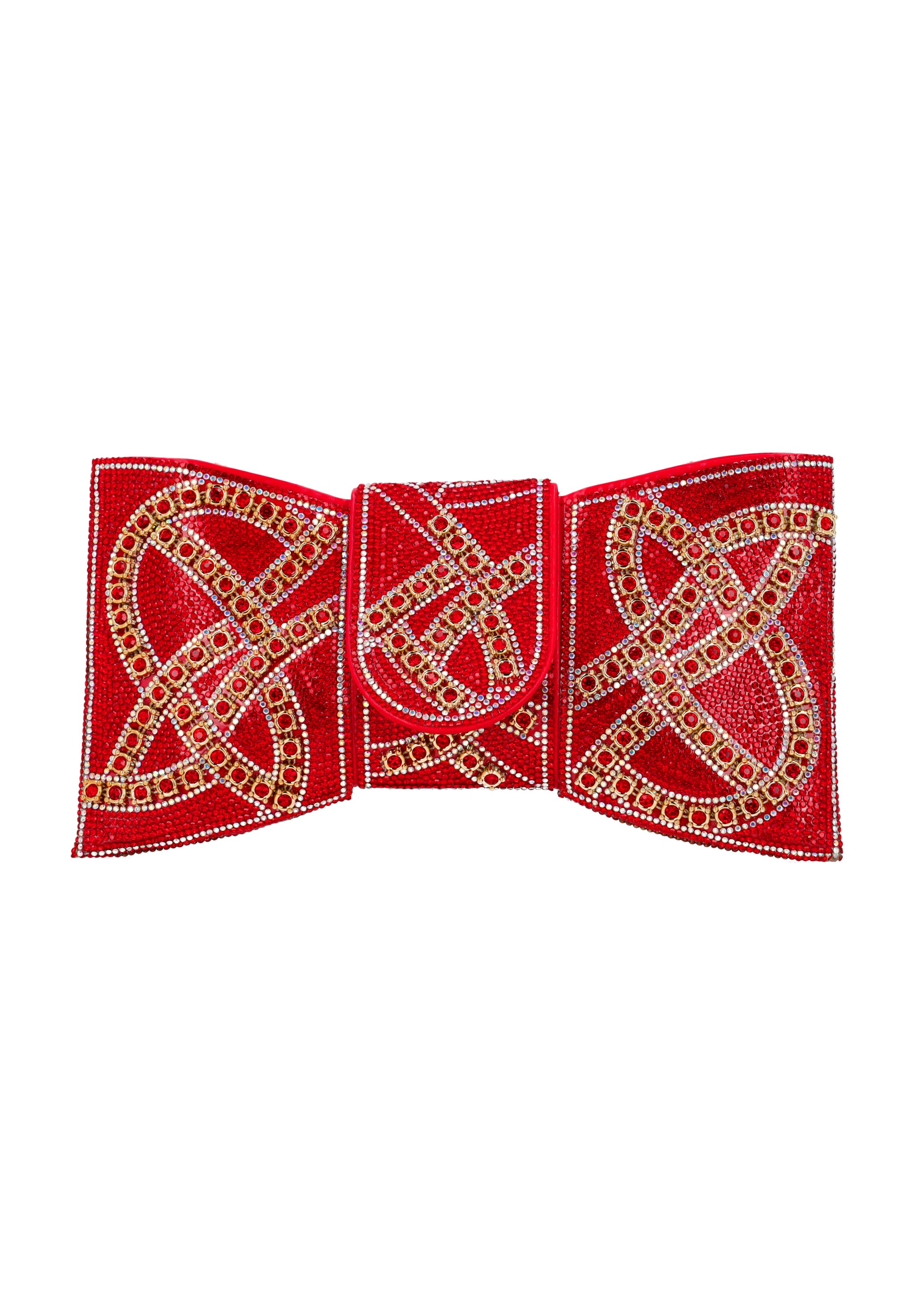faina Clutch in Rood: voorkant