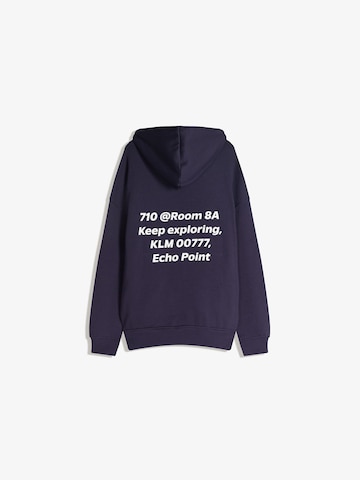 Sweat-shirt Bershka en bleu