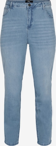 Zizzi Regular Jeans 'STRAIGHT' in Blue: front