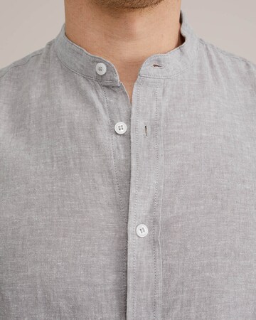 WE Fashion Slim fit Button Up Shirt in Grey