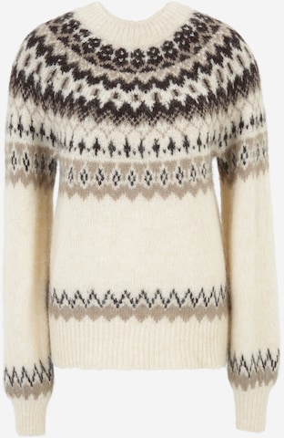 Y.A.S Tall Sweater 'LATTE' in Beige: front