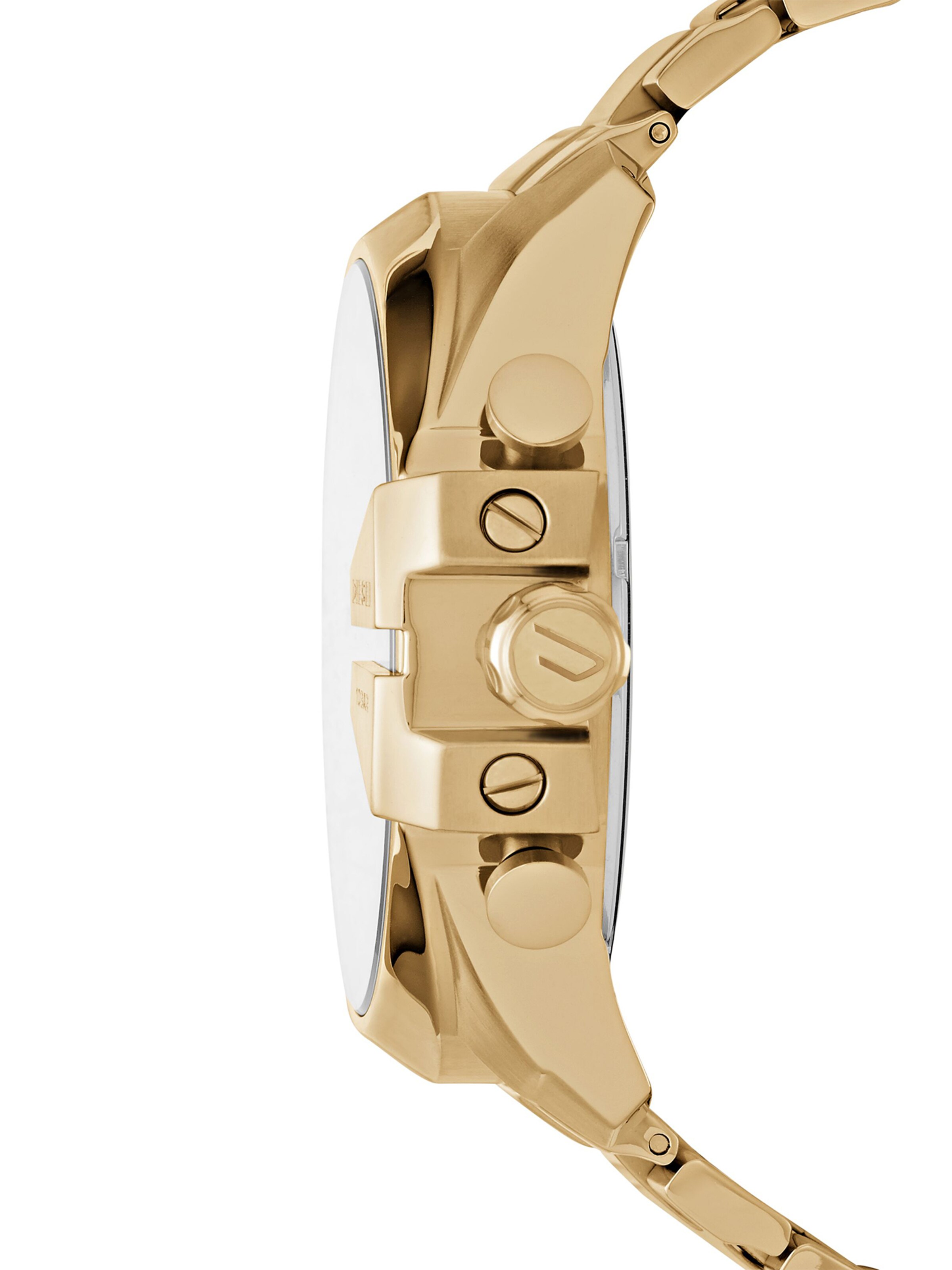 DIESEL - Relógios analógicos 'Mega Chief' em ouro