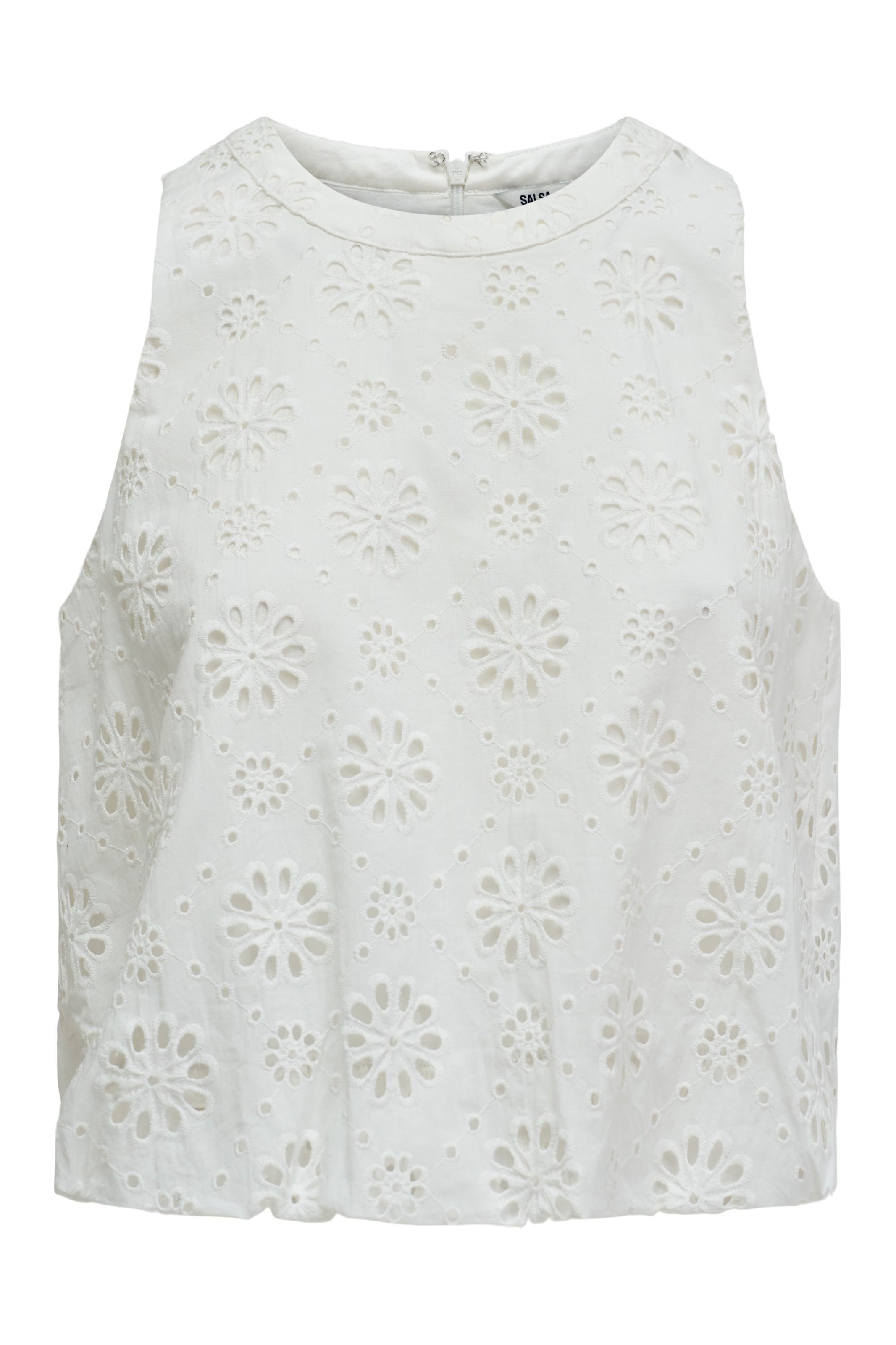 Salsa Jeans Top in Wit: voorkant