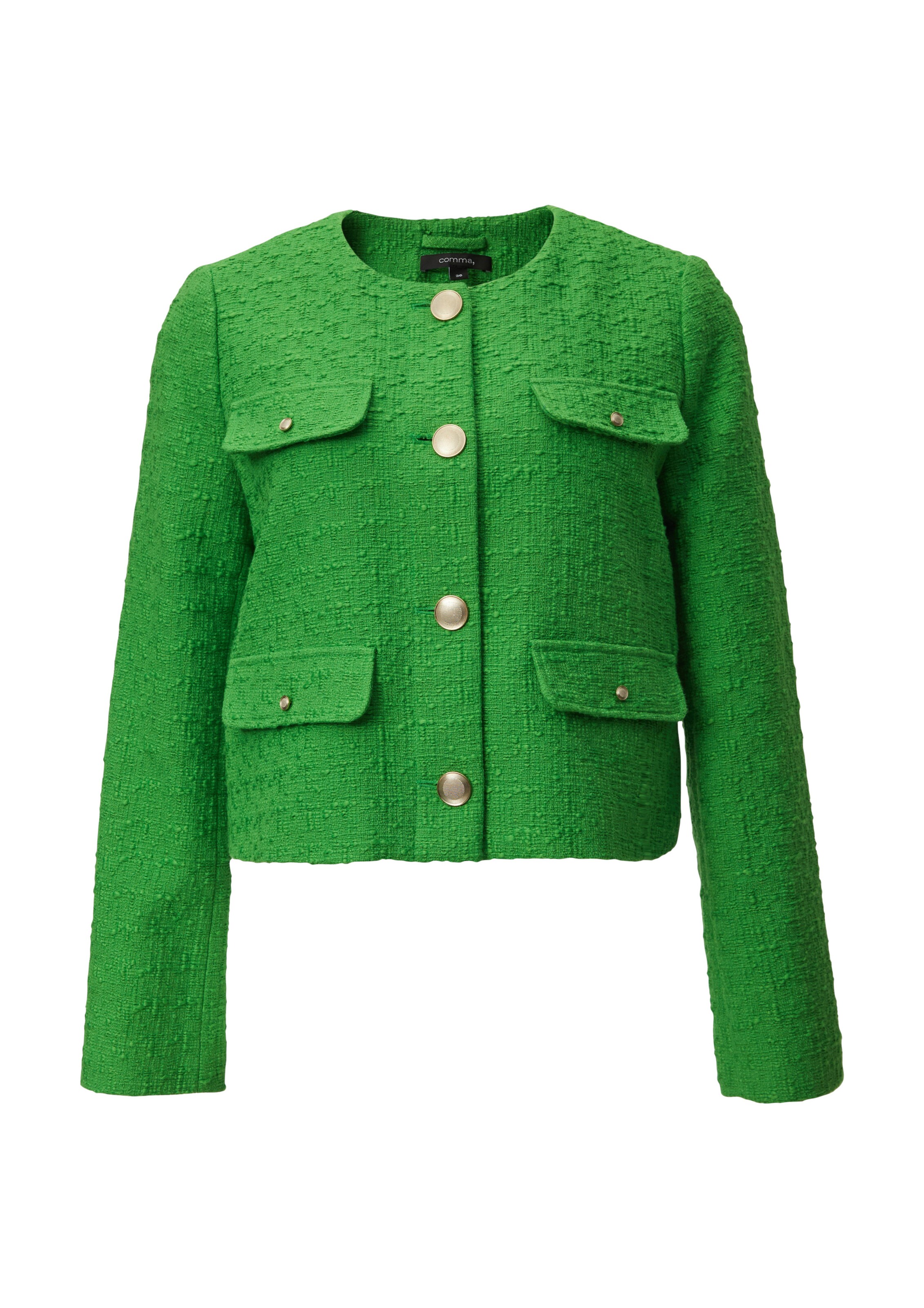 Veste mi-saison COMMA en vert : devant