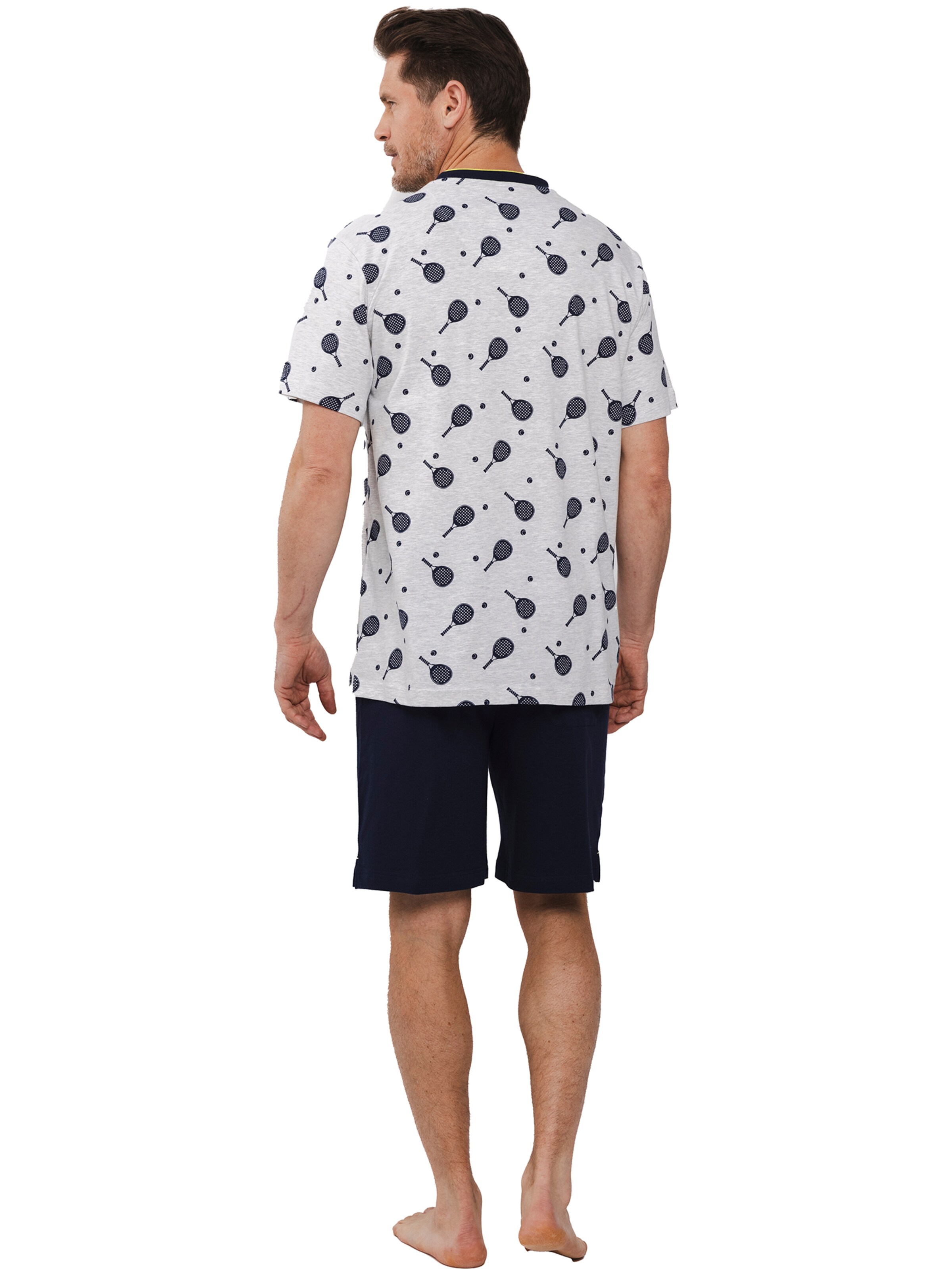 Pyjama court 'Shortama' Pastunette en gris