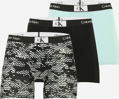 Calvin Klein Underwear Bokseršorti, krāsa - piparmētru / melns / balts, Preces skats