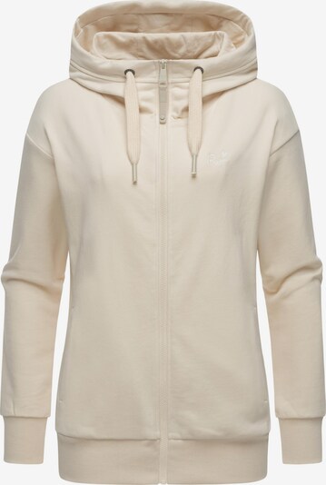 Ragwear Sudadera con cremallera 'Yodis' en beige claro / blanco natural, Vista del producto