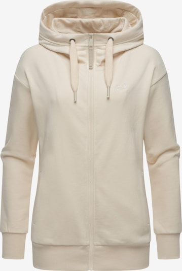 Ragwear Sudadera con cremallera 'Yodis' en beige claro / blanco natural, Vista del producto