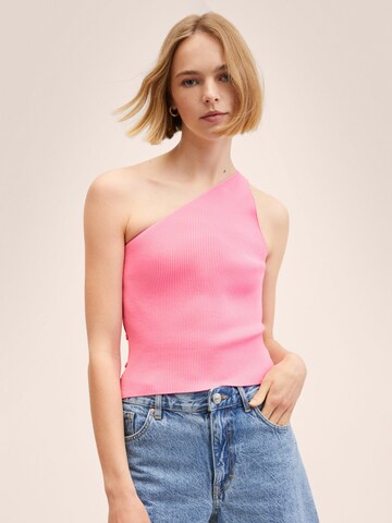 Top in maglia 'TOBOGAN' di MANGO in rosa: frontale