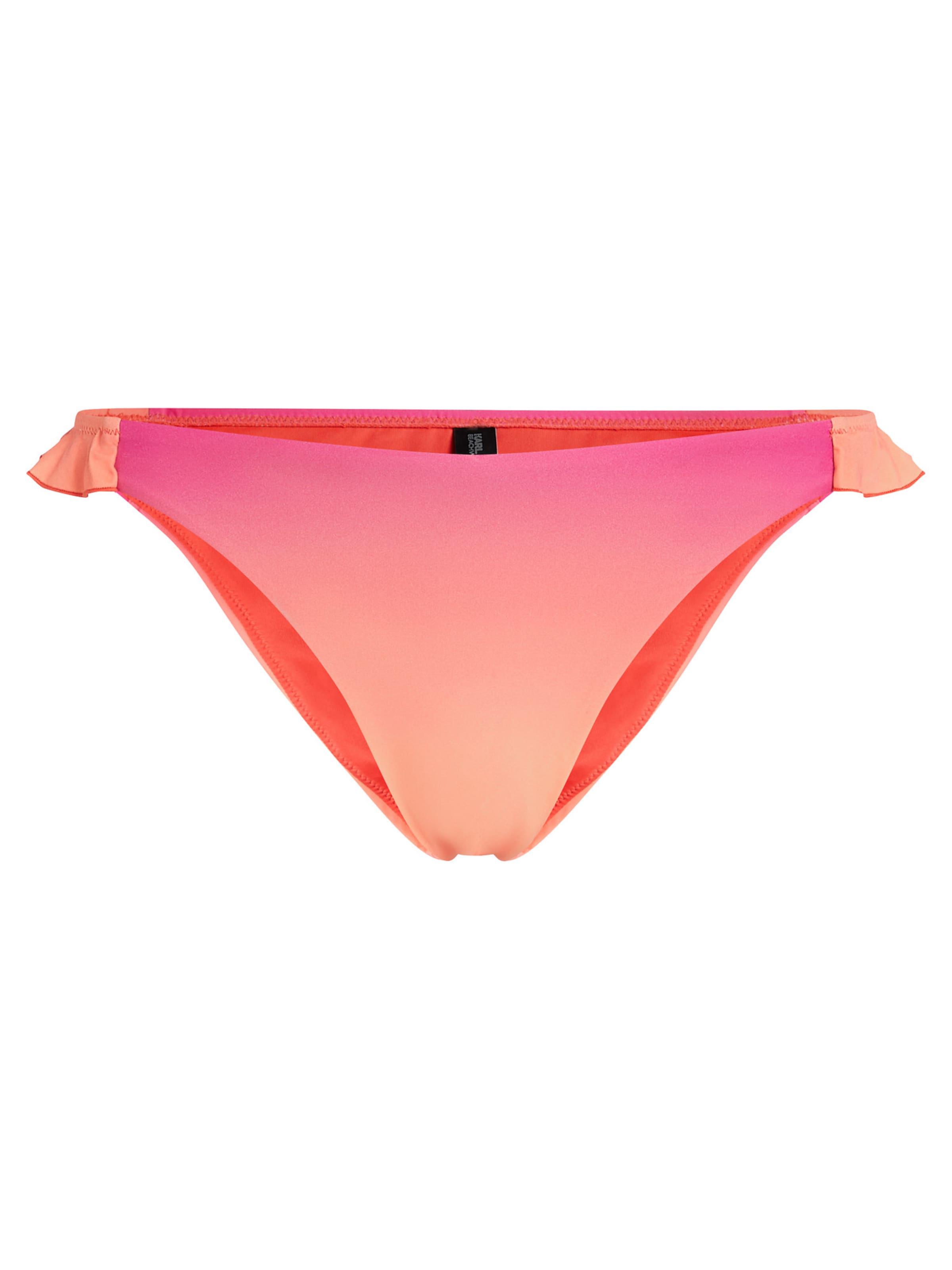 Slip costum de baie de la Karl Lagerfeld pe roz: față