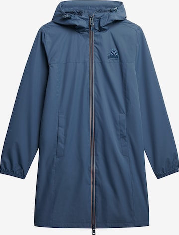 Manteau mi-saison Superdry en bleu : devant